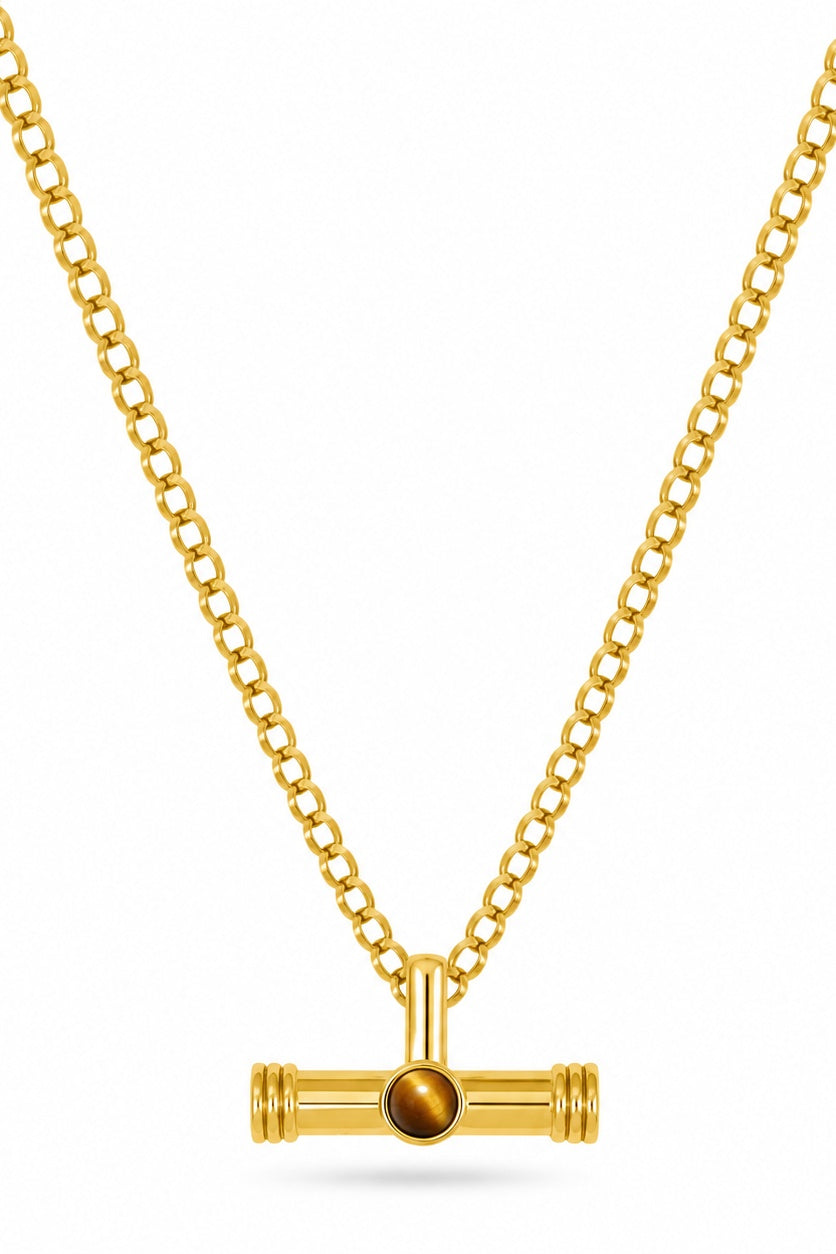 Tiger's Eye T Bar Pendant