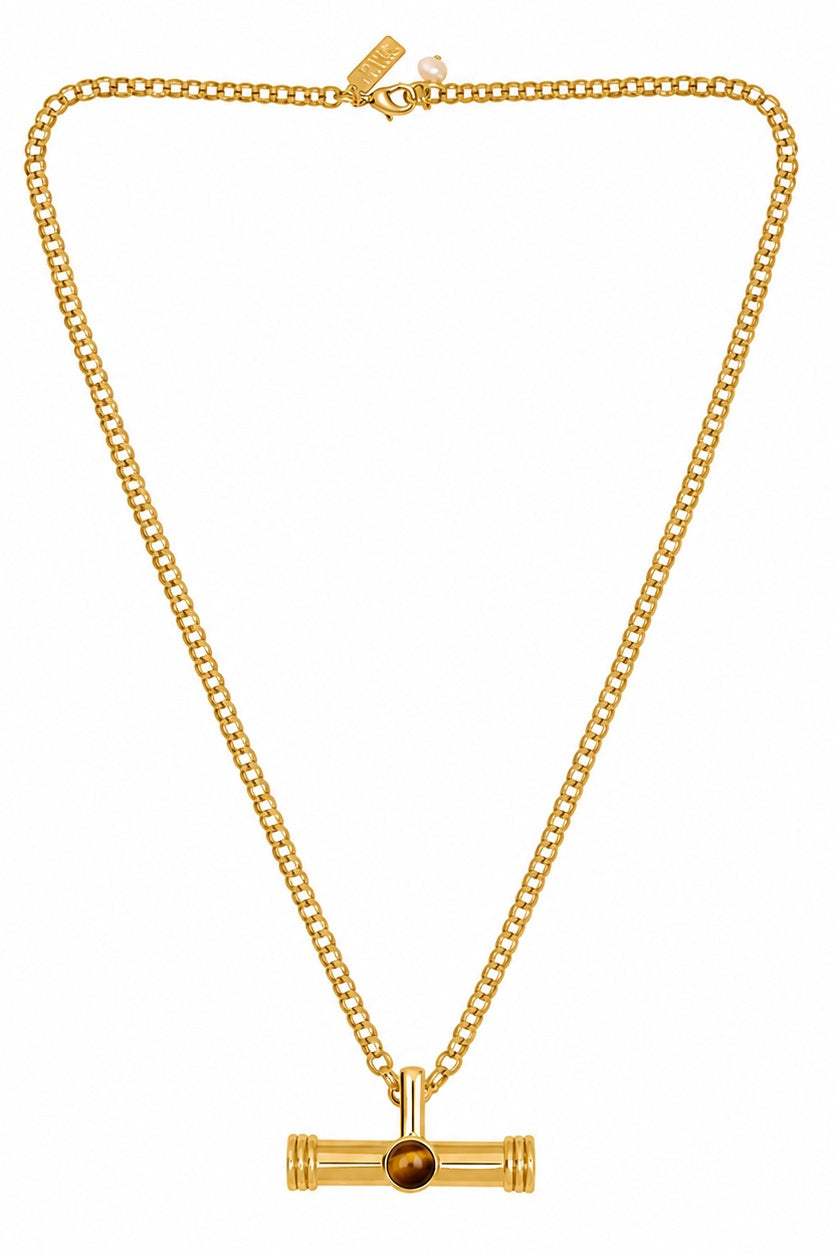 Tiger's Eye T Bar Pendant