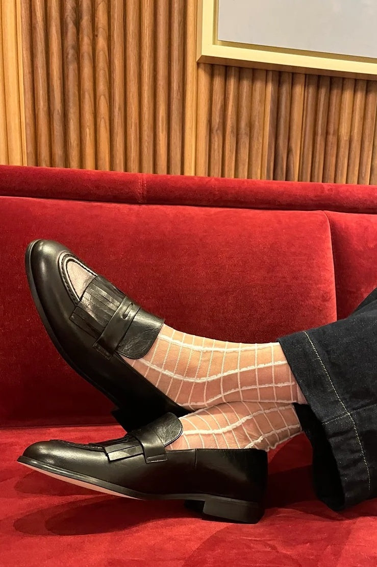 Damson Black Loafer