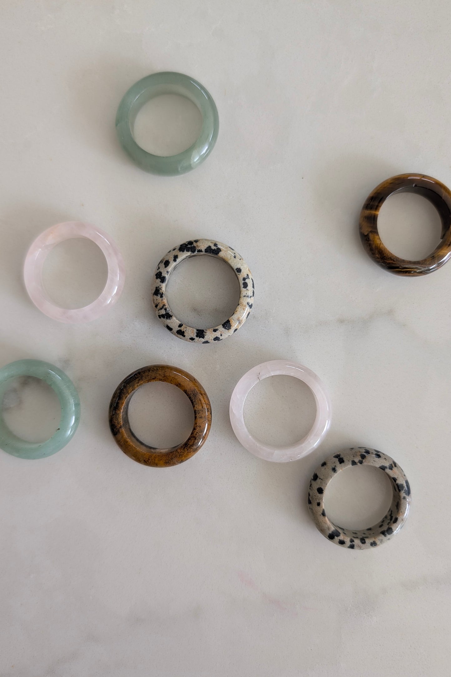 Natural Stone Rings