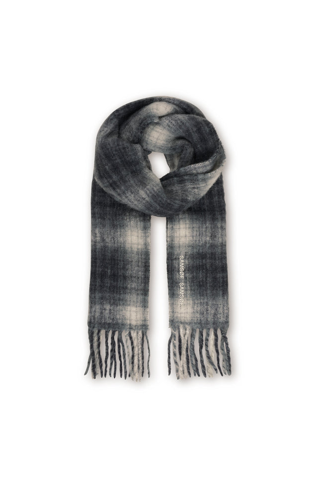 Alex Orchid Smoke / Oak Charcoal Striped Scarf