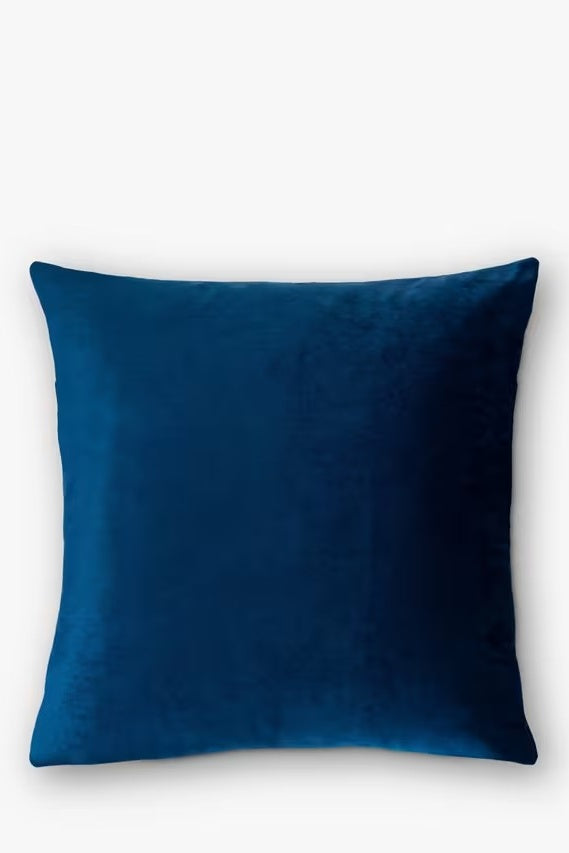 Blue pillow on a white background