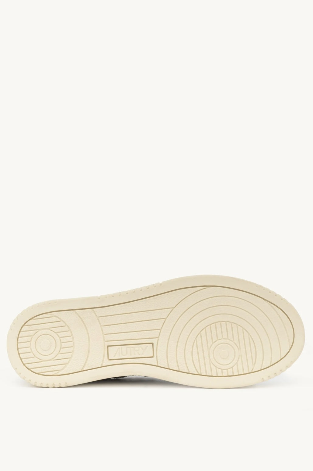 Close-up of the Autry Dallas shoe sole on a white background