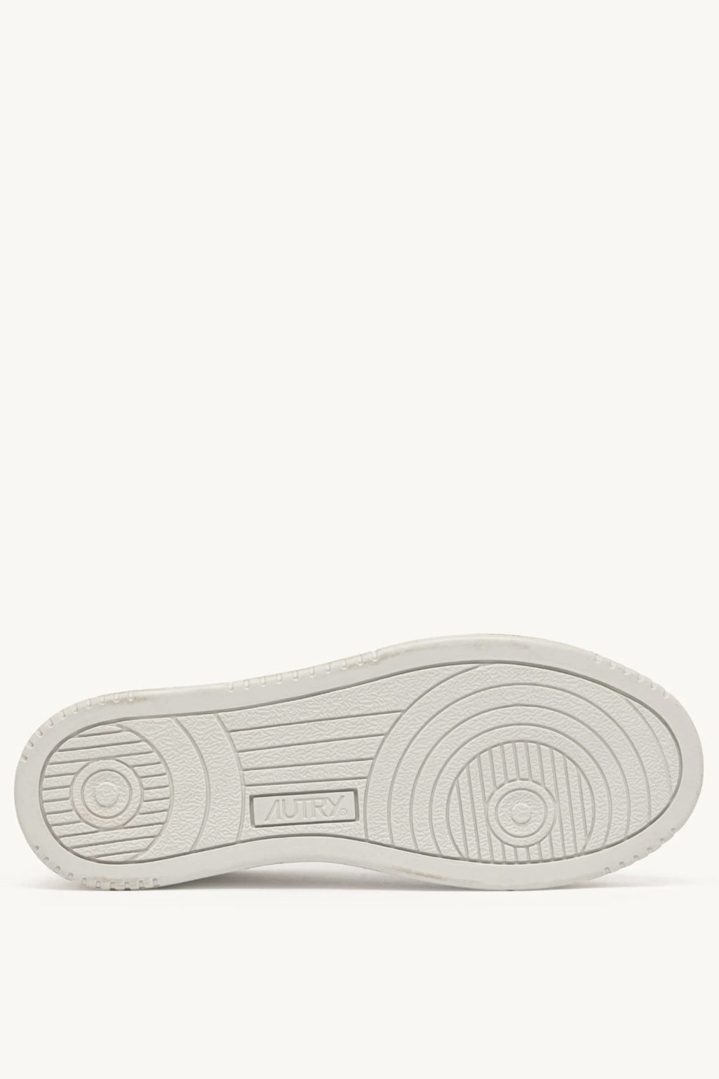 White sneaker sole on a white background