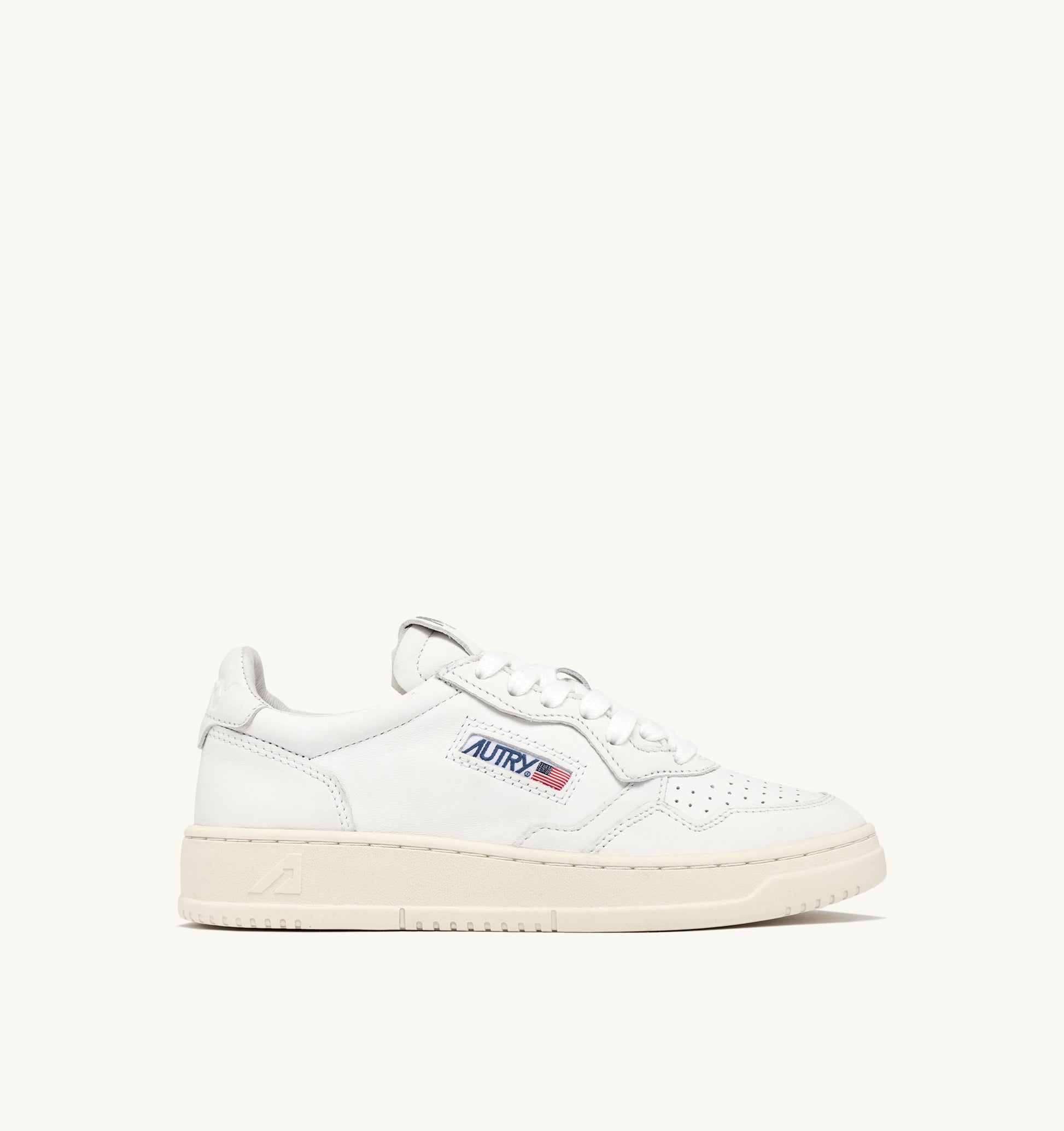 White trainer on a white background