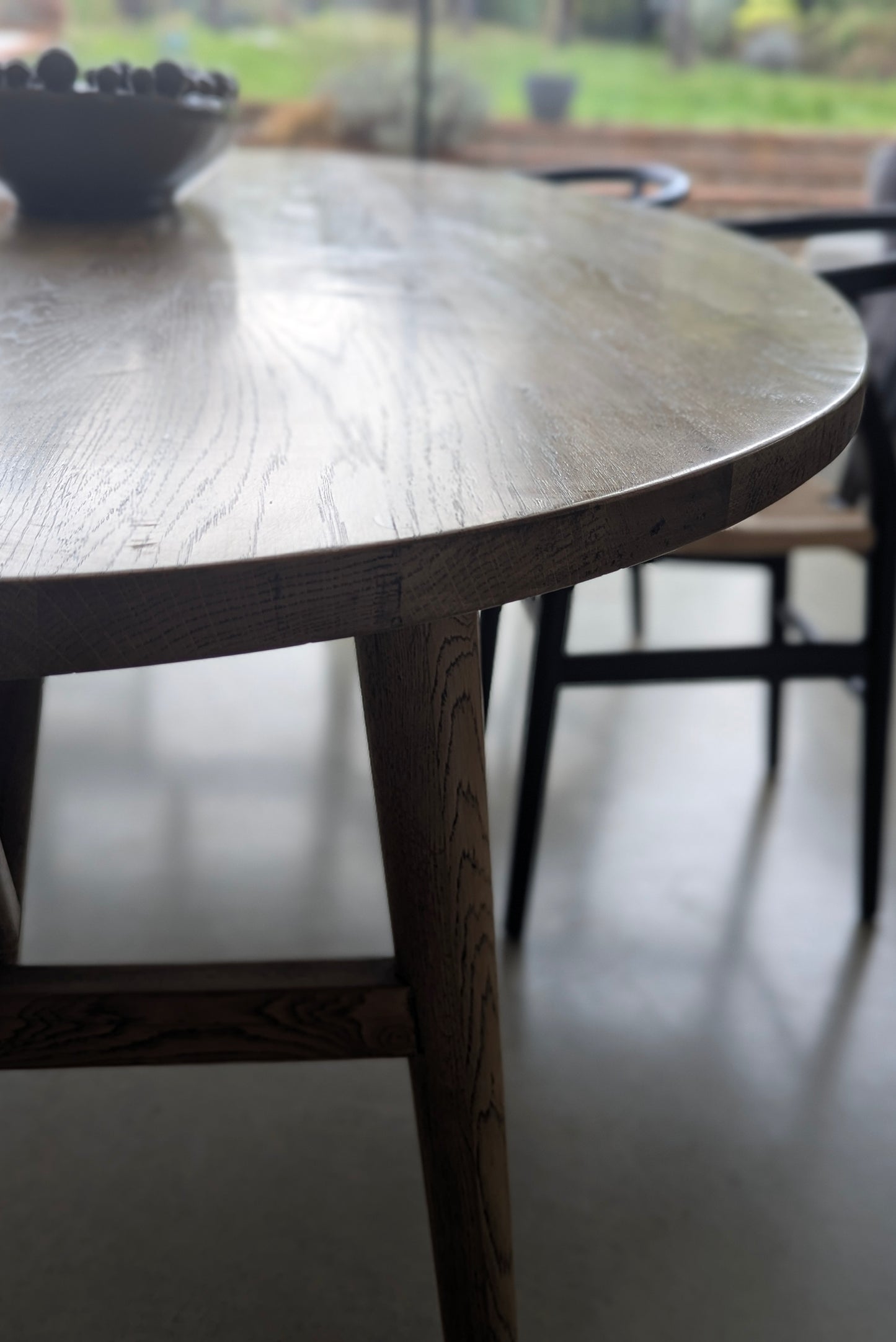 Oval Reclaimed Oak Dining Table