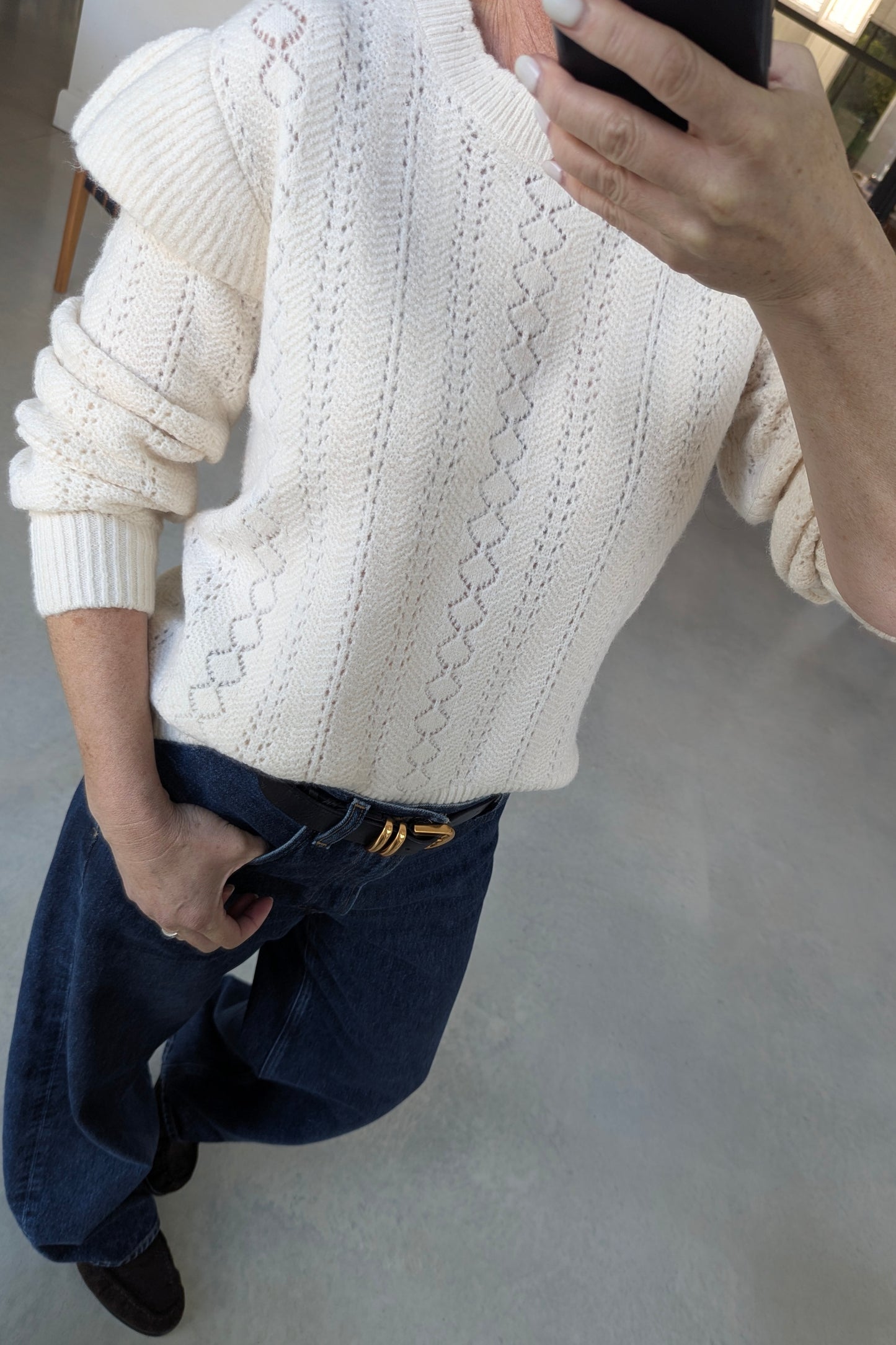 Objpaola Knitted Frill Jumper