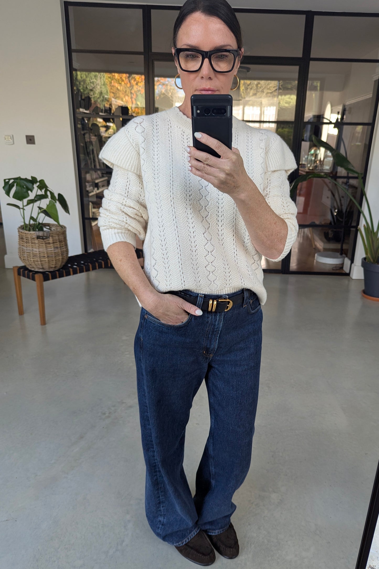 Objpaola Knitted Frill Jumper