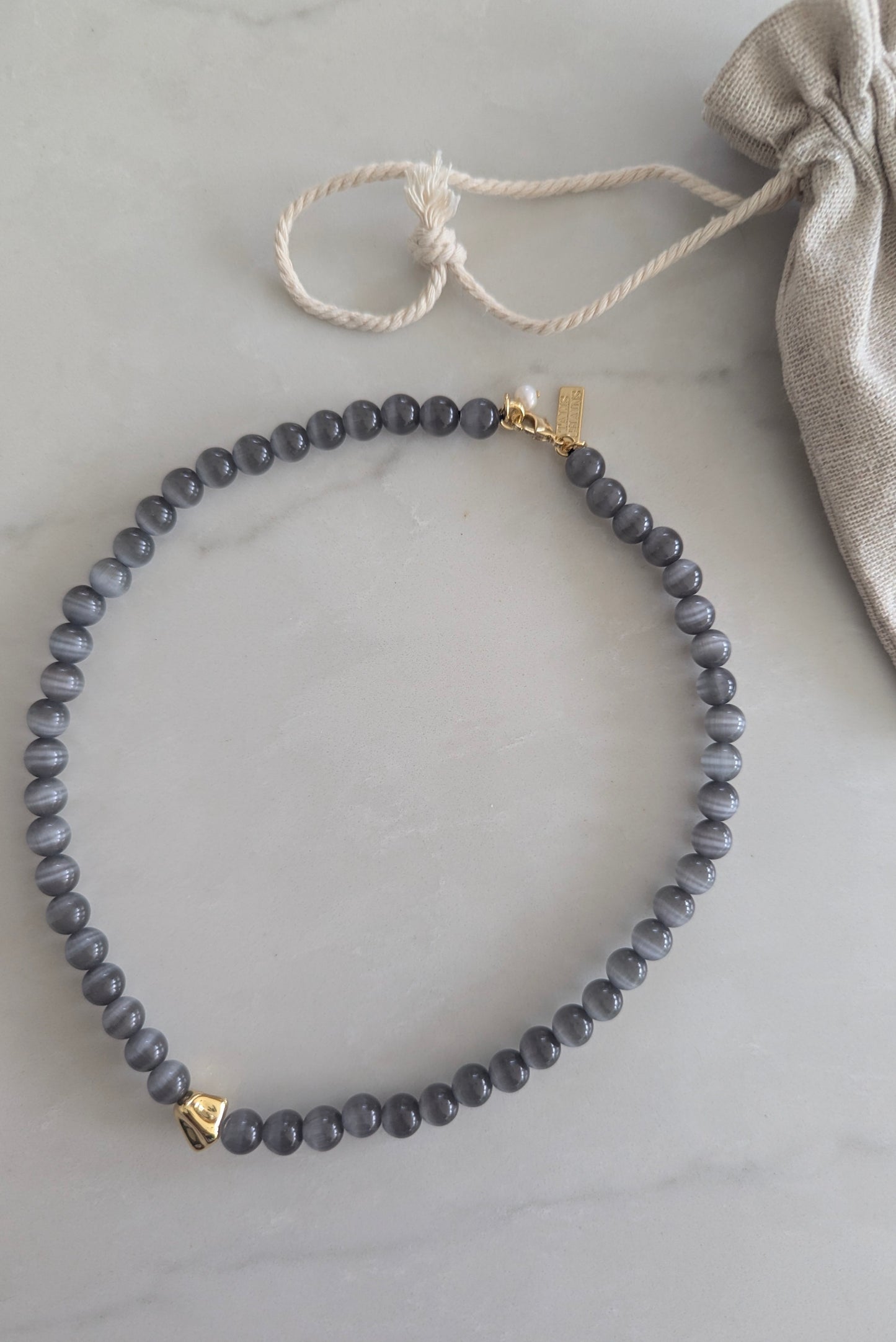 Grey Tokyo Choker Necklace