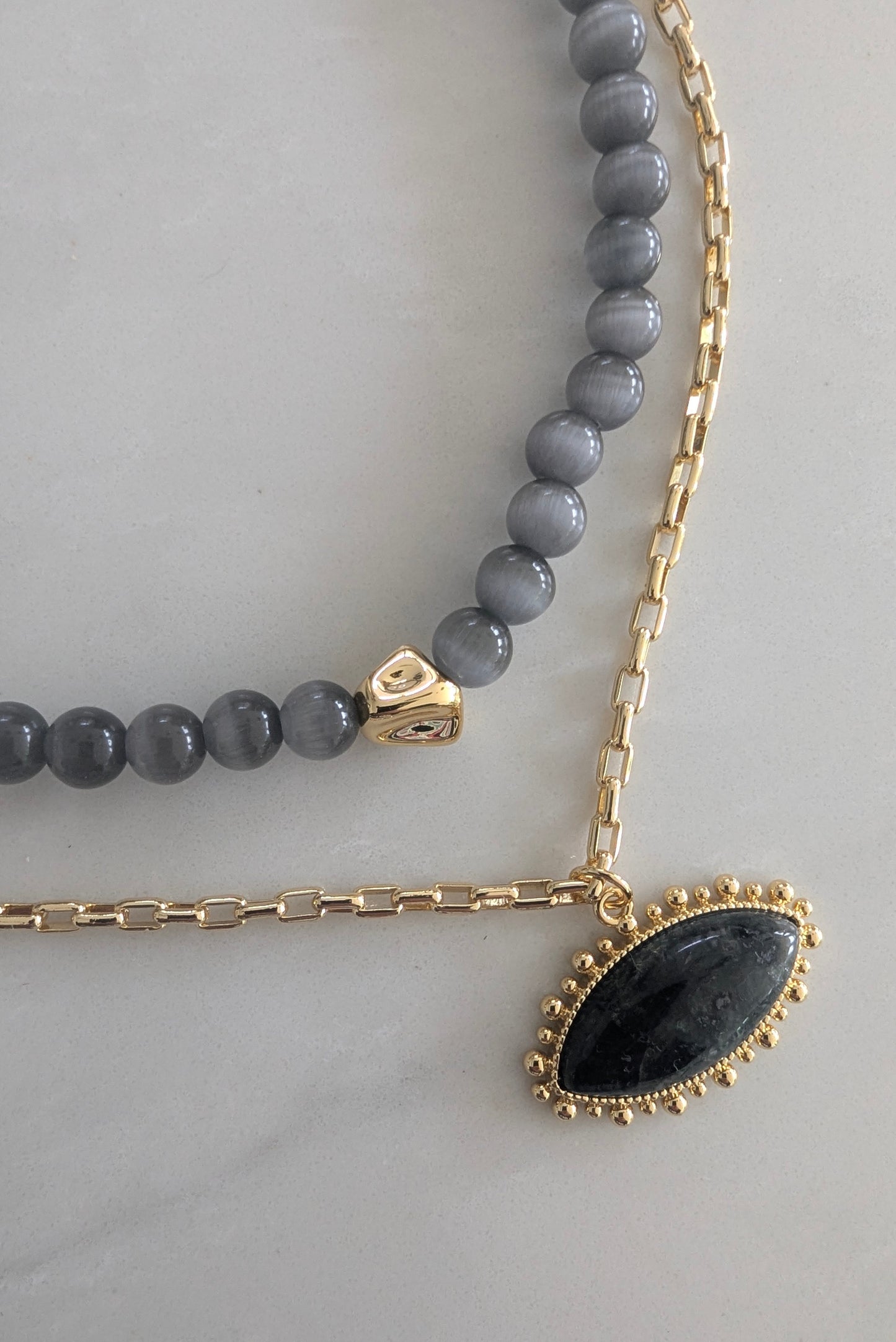 Grey Tokyo Choker Necklace