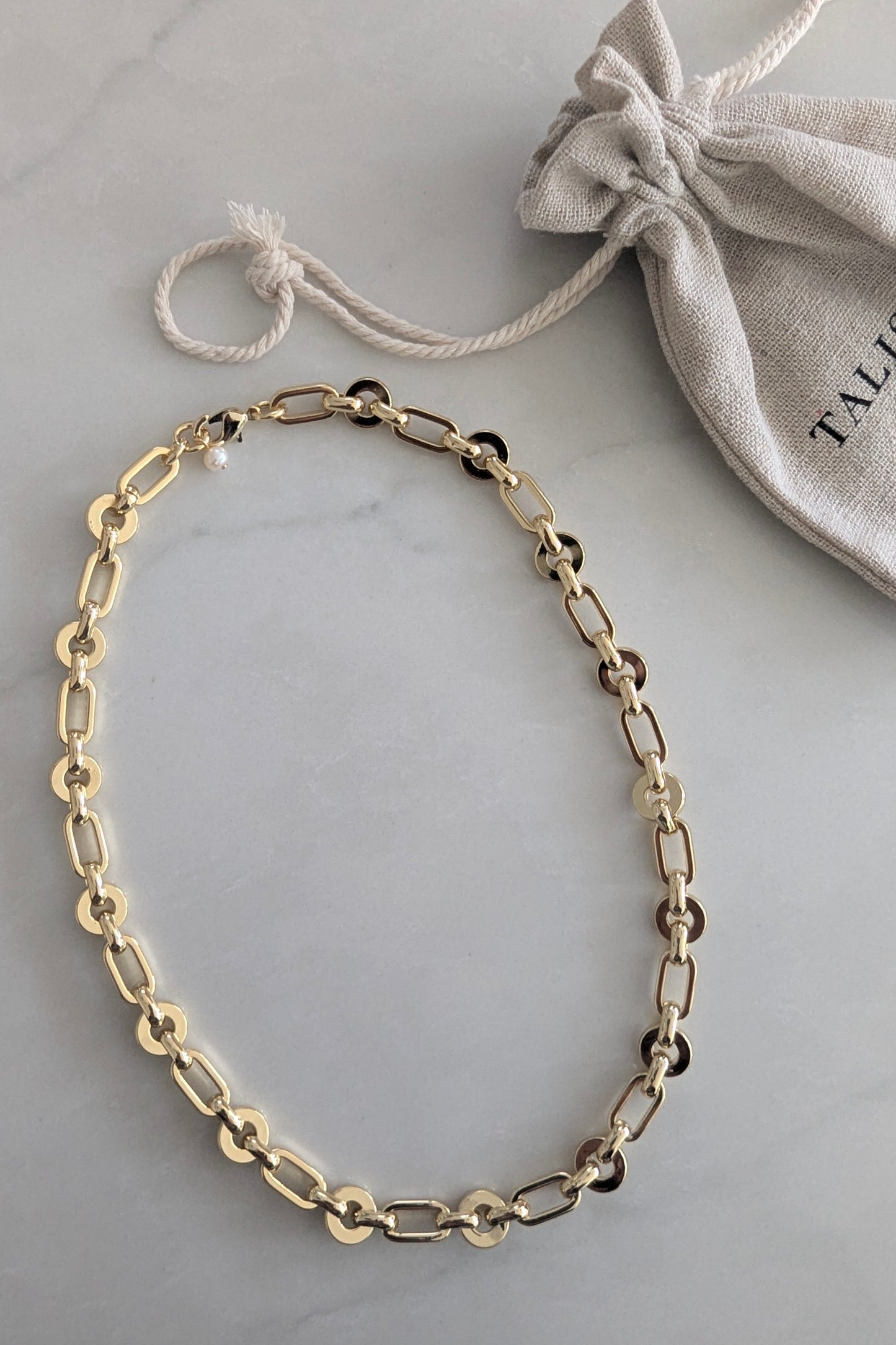 Chunky Link Gold Necklace
