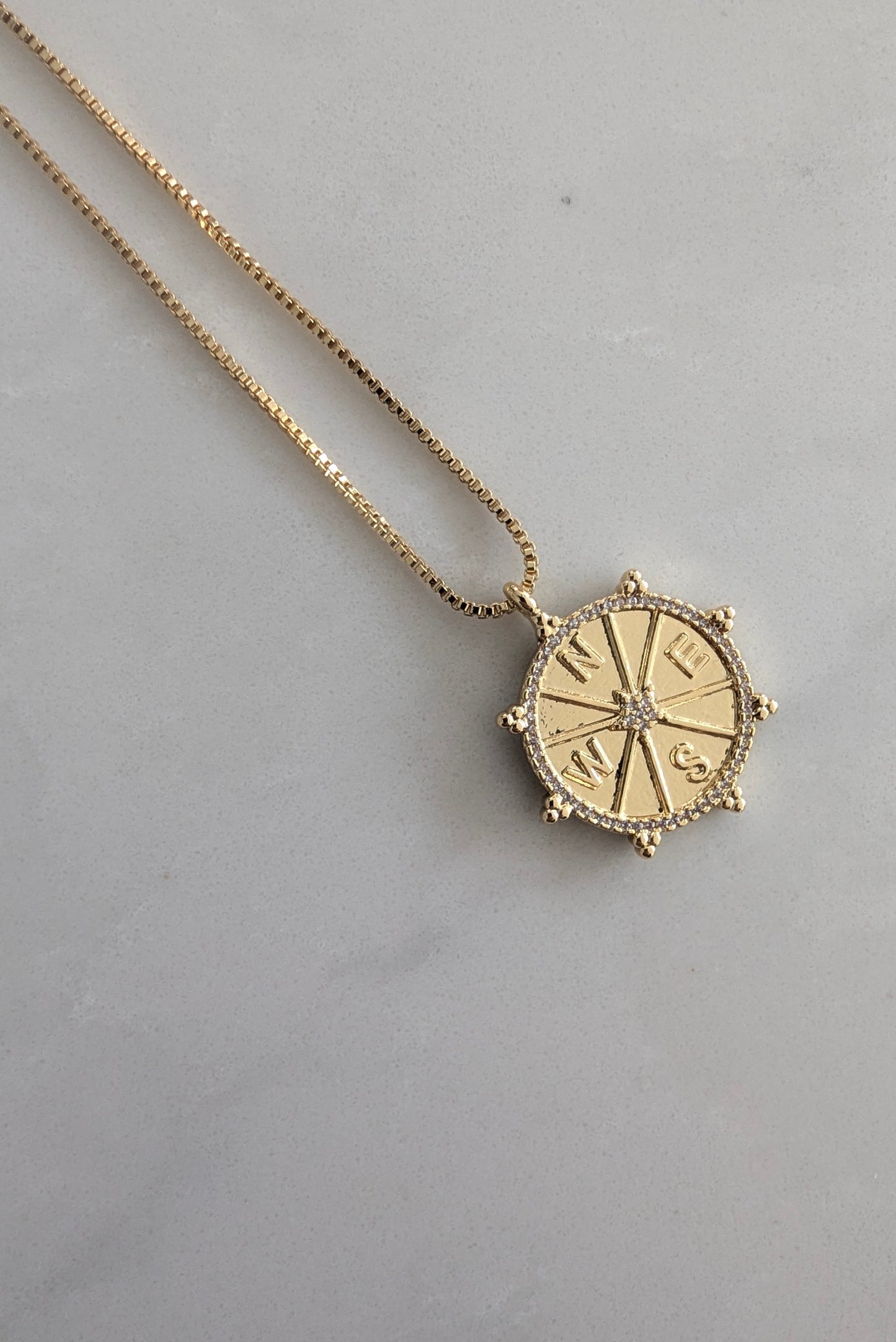 Compass Pendant Necklace