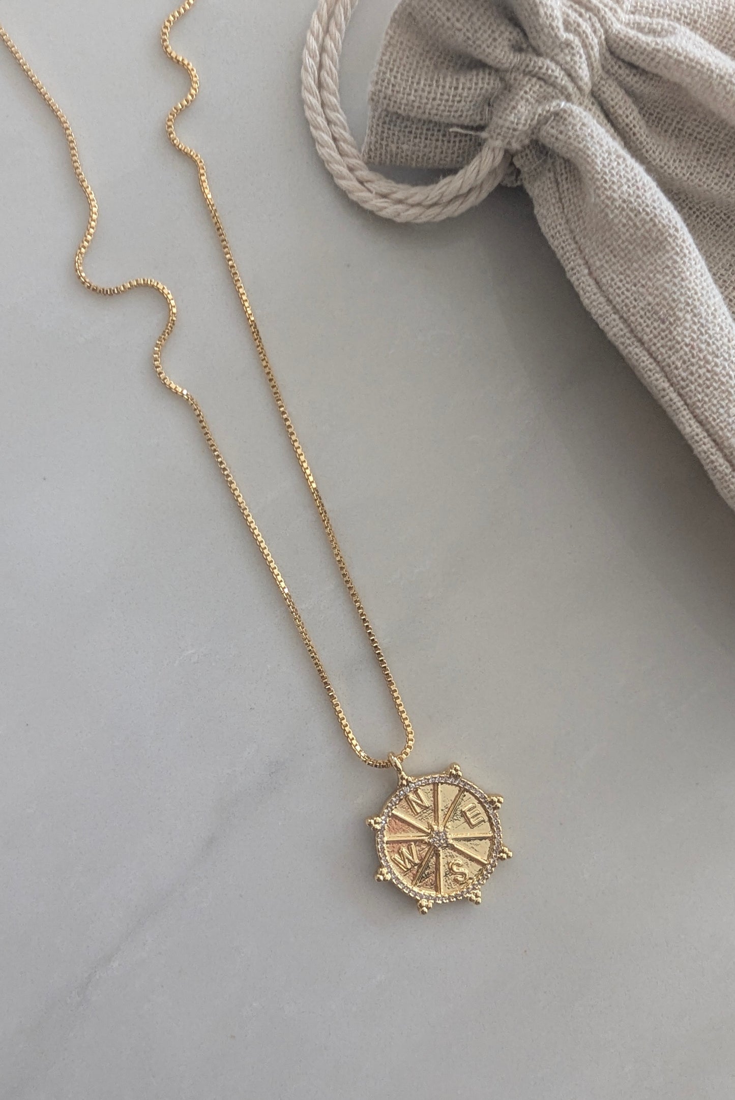 Compass Pendant Necklace