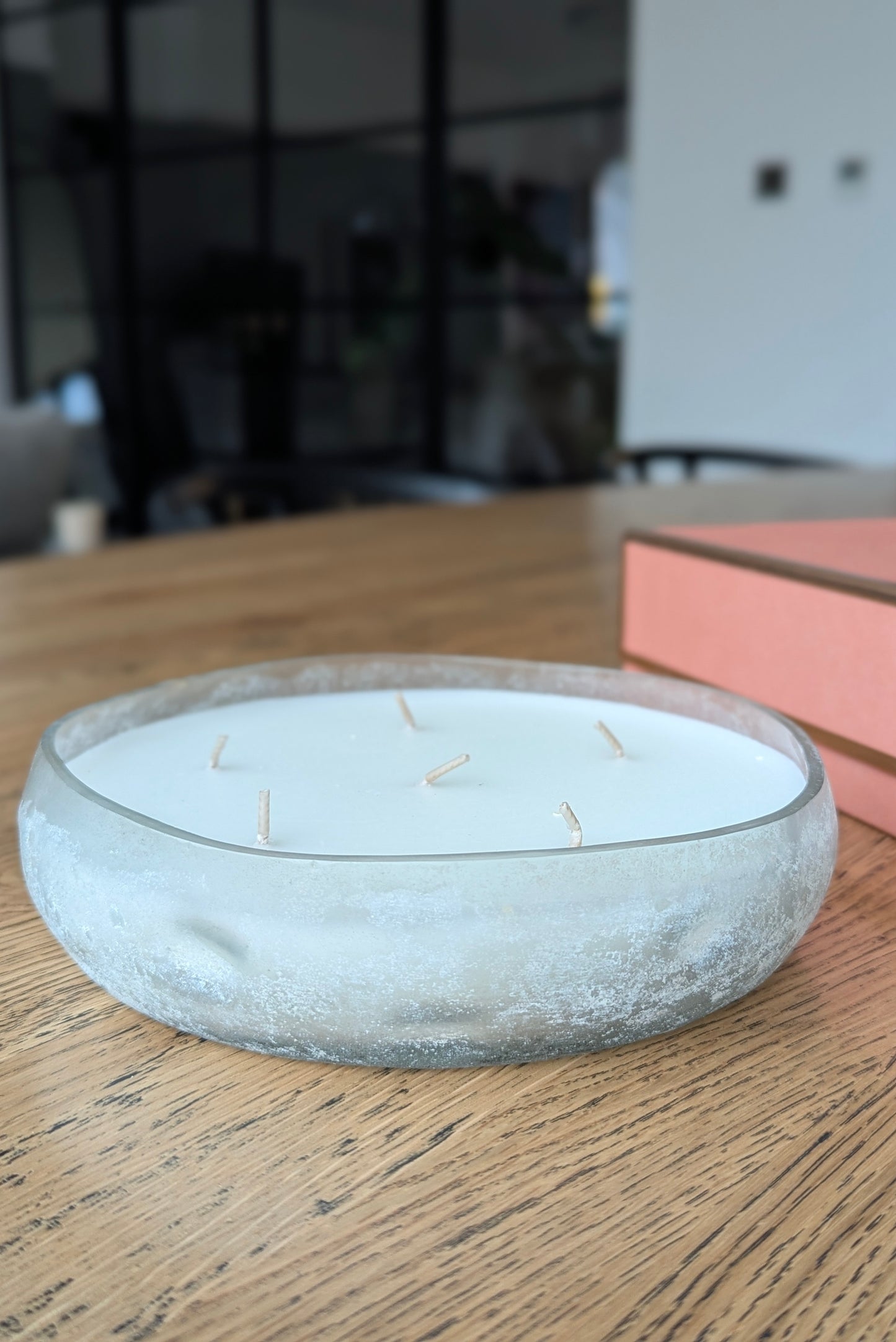 Glass Sea Salt Multi Wick Candle