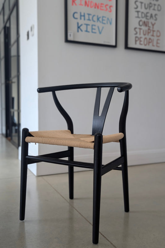 Black Wishbone Dining Chair