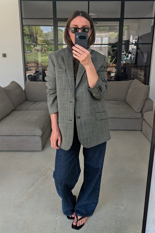 Hermosa Checked Tailored Jacket