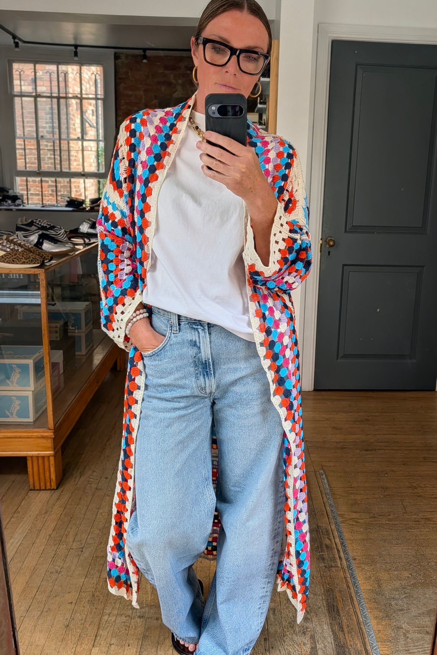 Long Crochet Cardigan