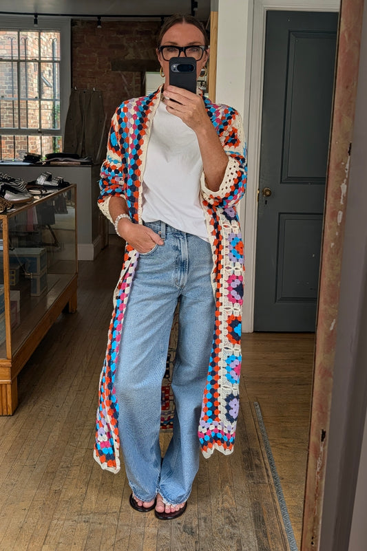 Long Crochet Cardigan