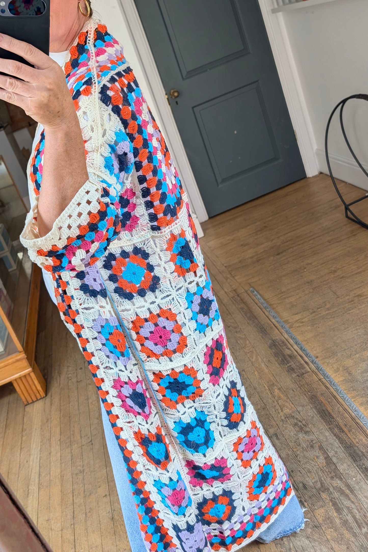 Long Crochet Cardigan