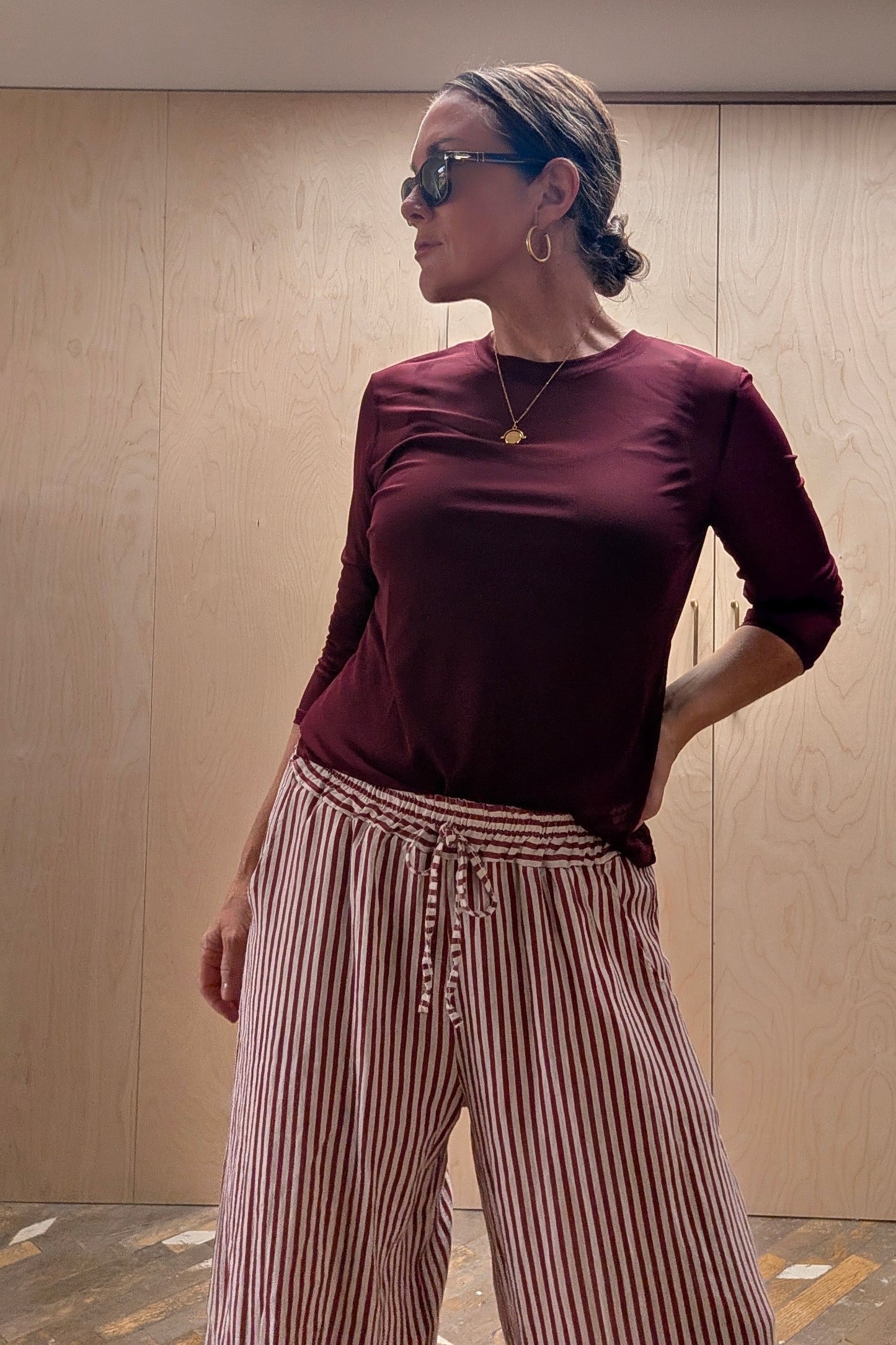 Striped Linen Trousres