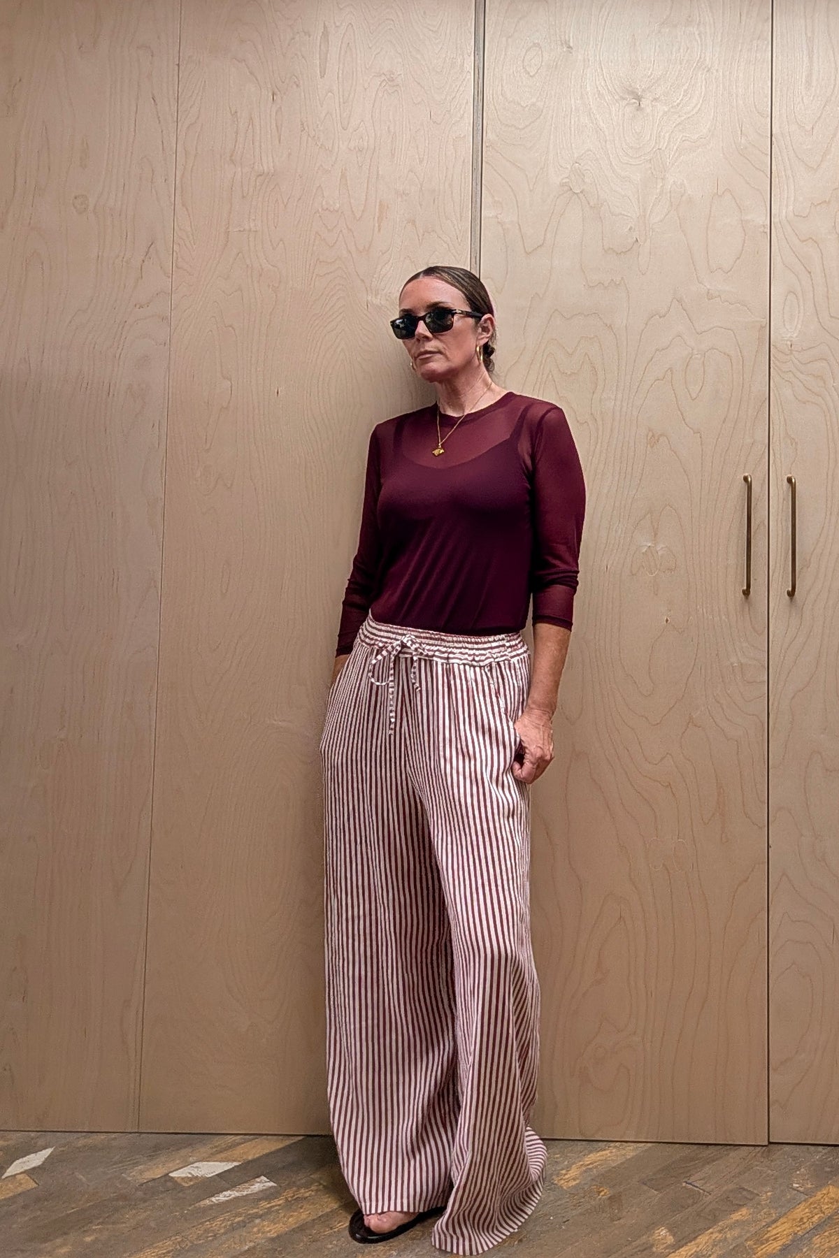 Striped Linen Trousres