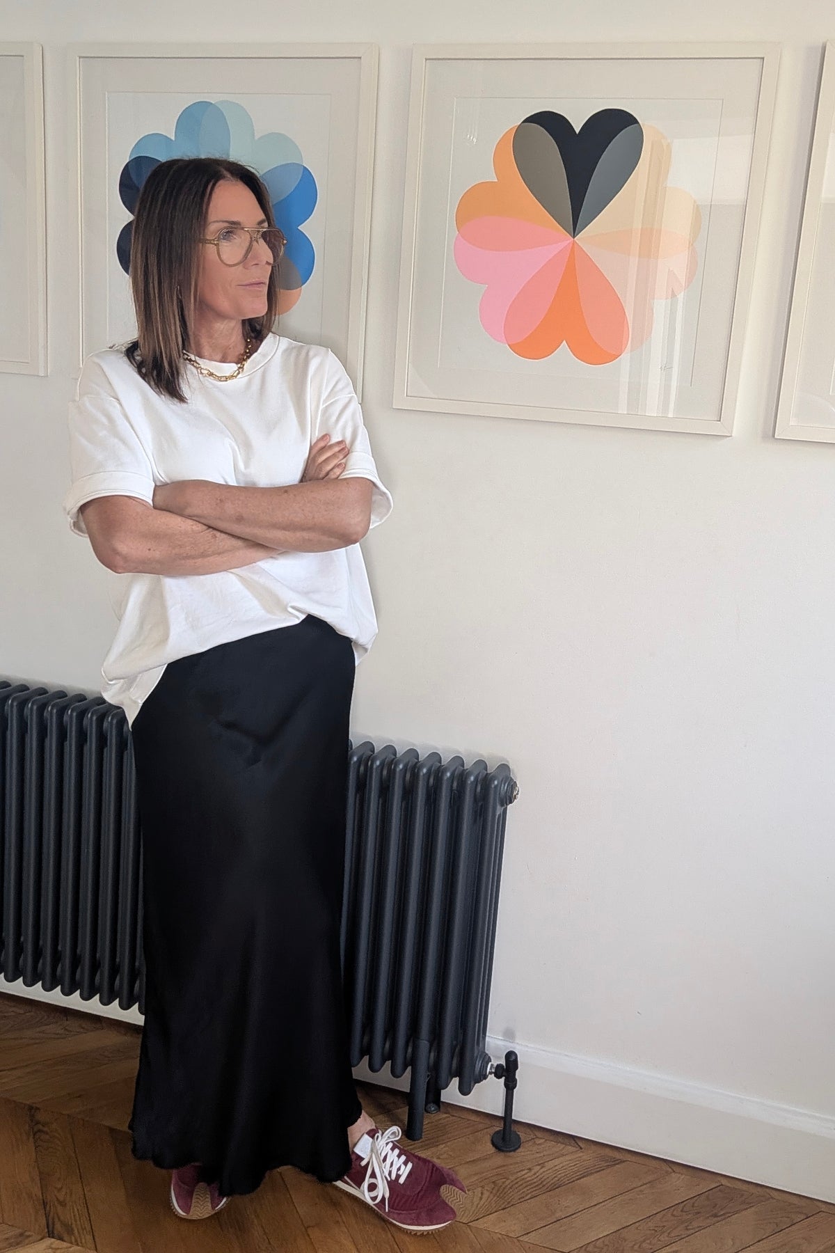 Satin Silk Blend Skirt