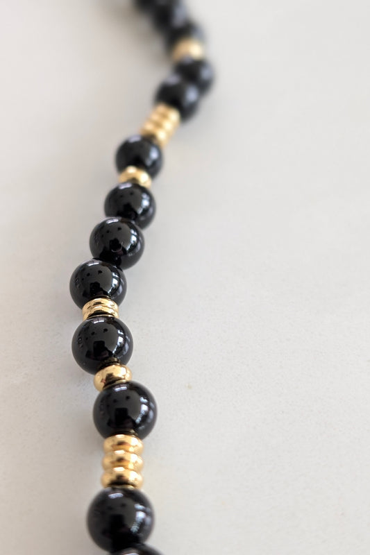 Jaipur Black Agate Necklace