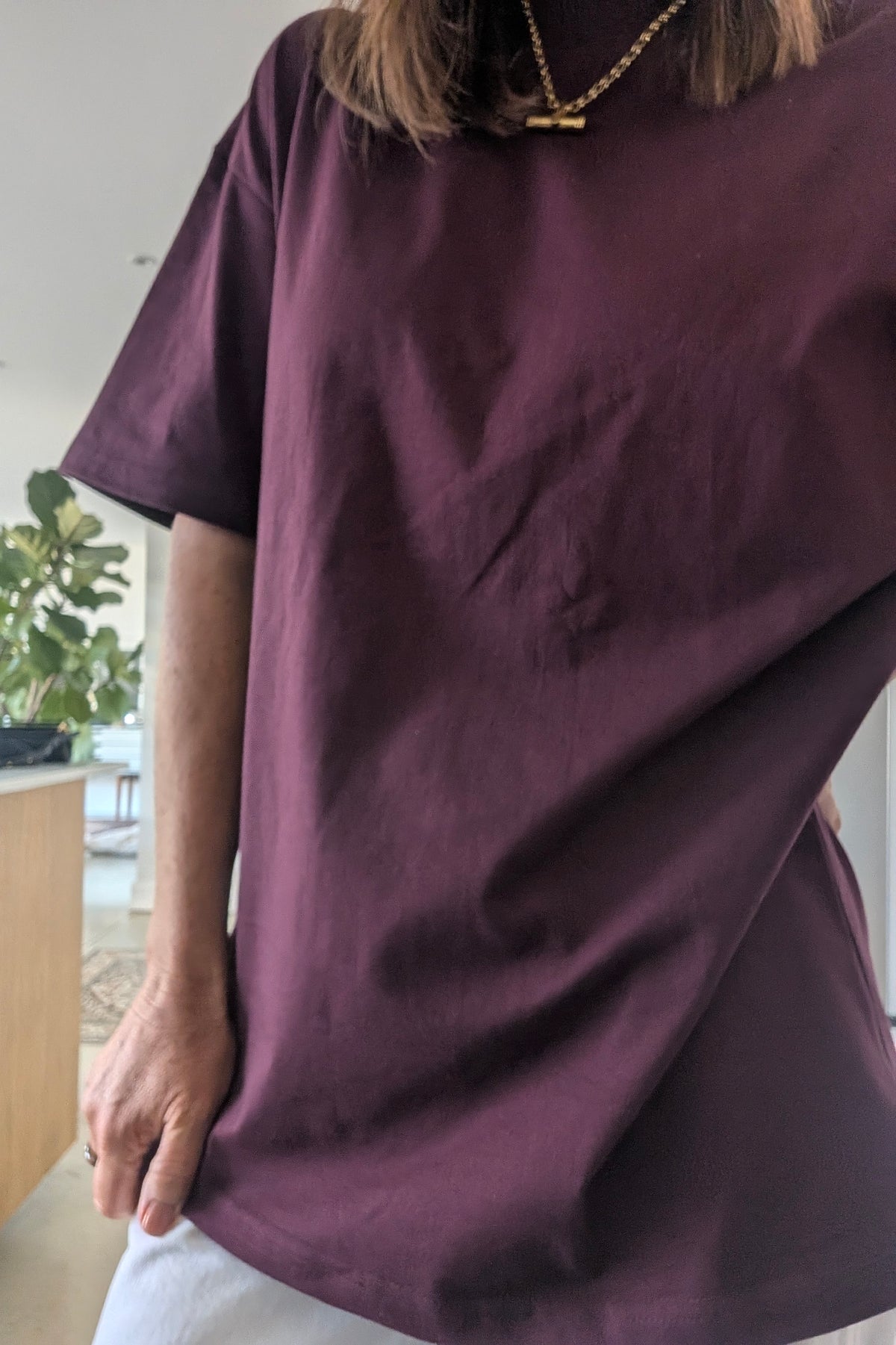 Essential Boyfriend Burgundy T-Shirt