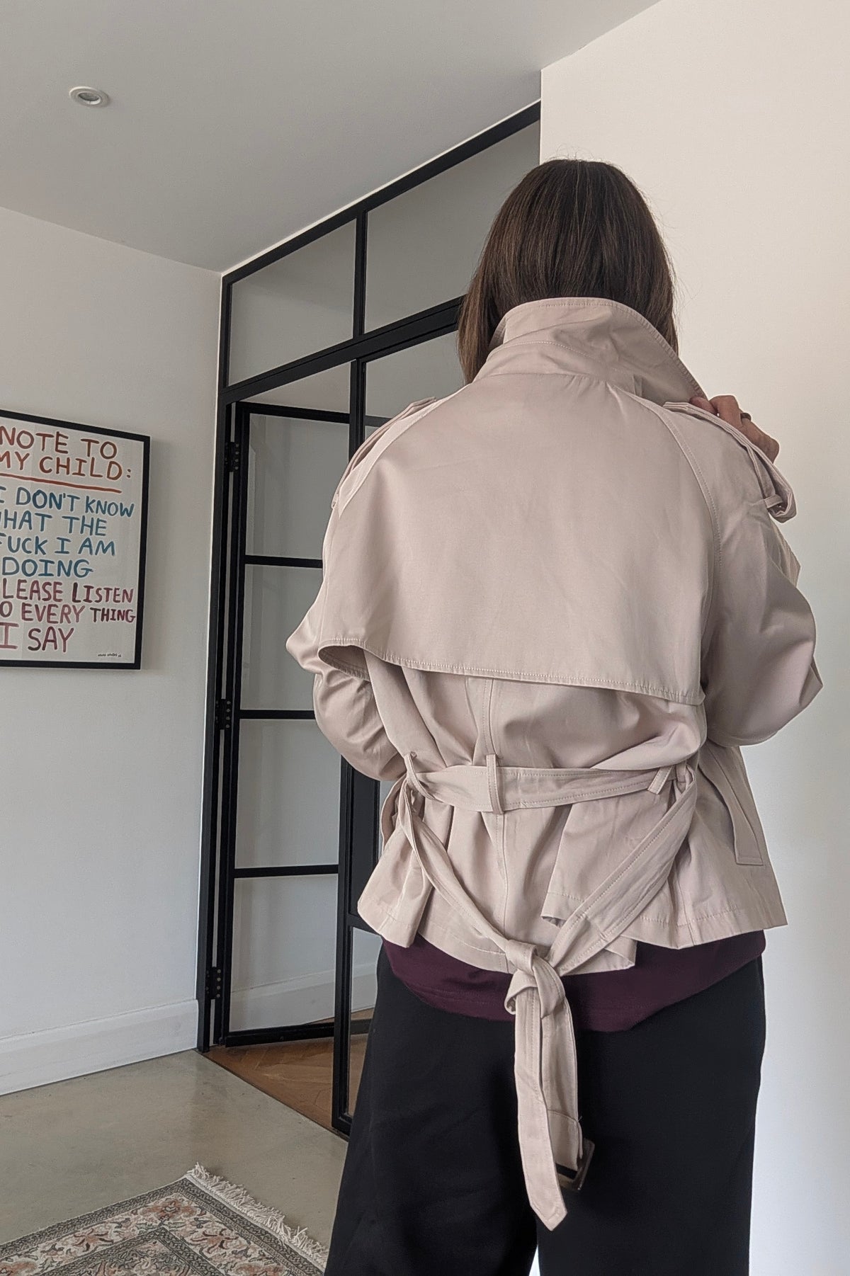 Cropped Trench Jacket