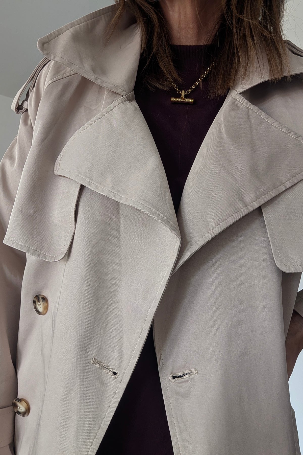 Cropped Trench Jacket