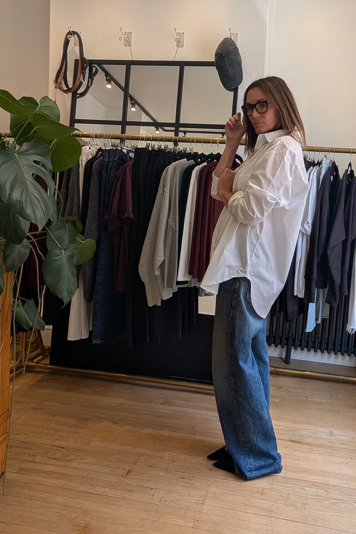 White Cotton Boyfriend Shirt