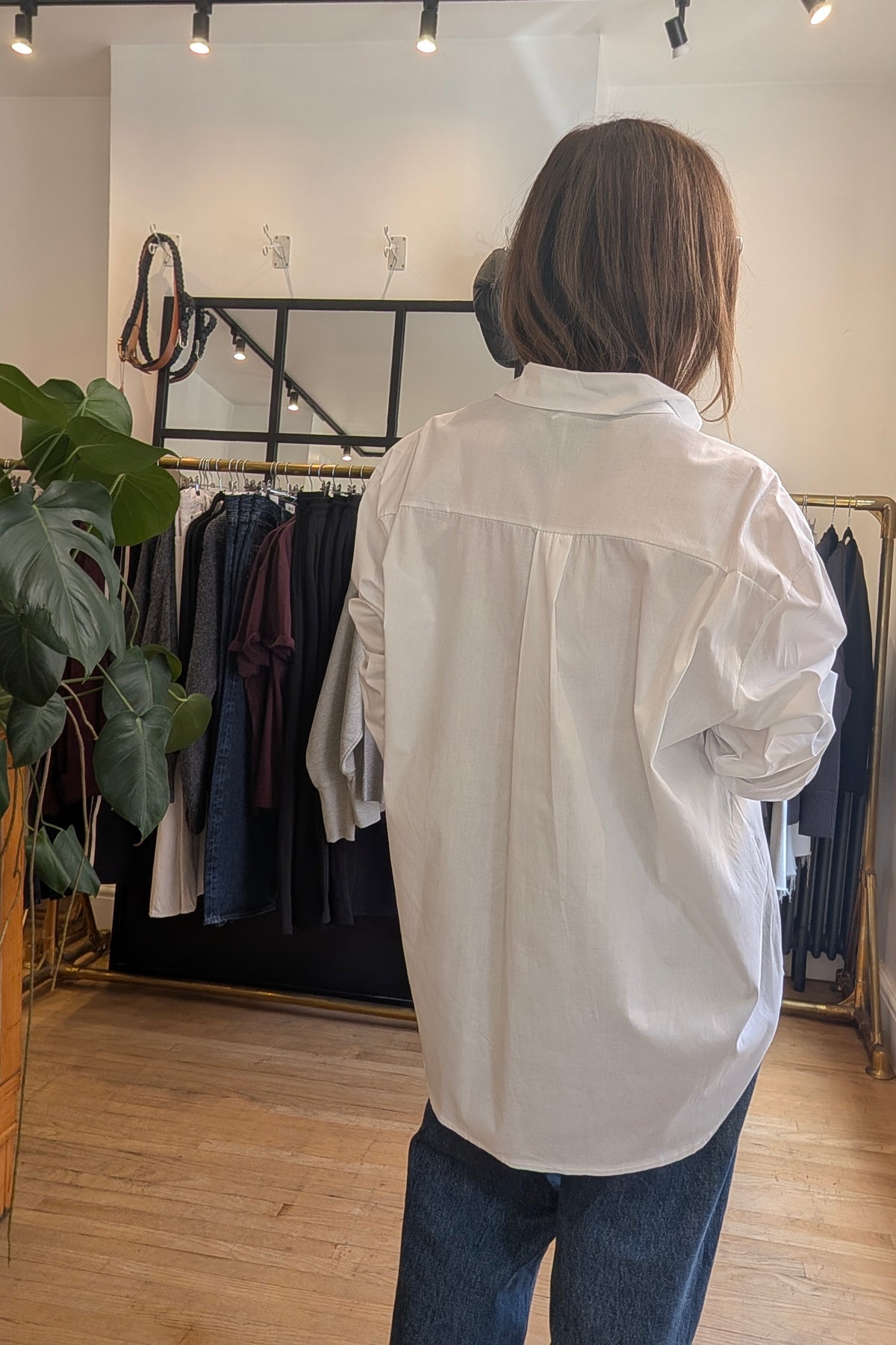White Cotton Boyfriend Shirt