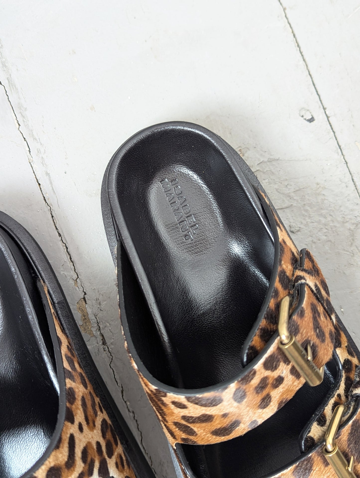 Lennya Leopard Print Sandals