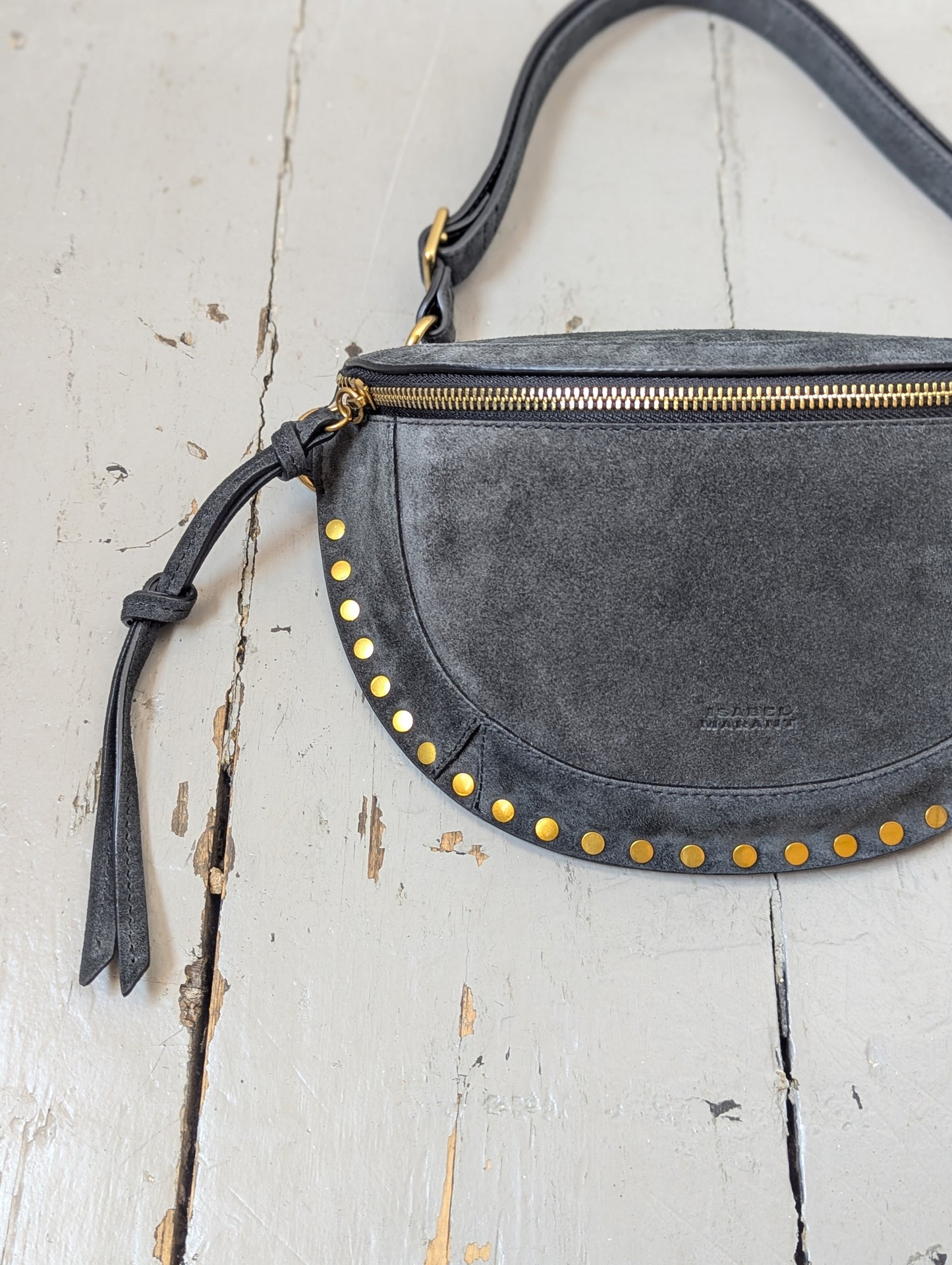 Skano Charcoal Suede Bag