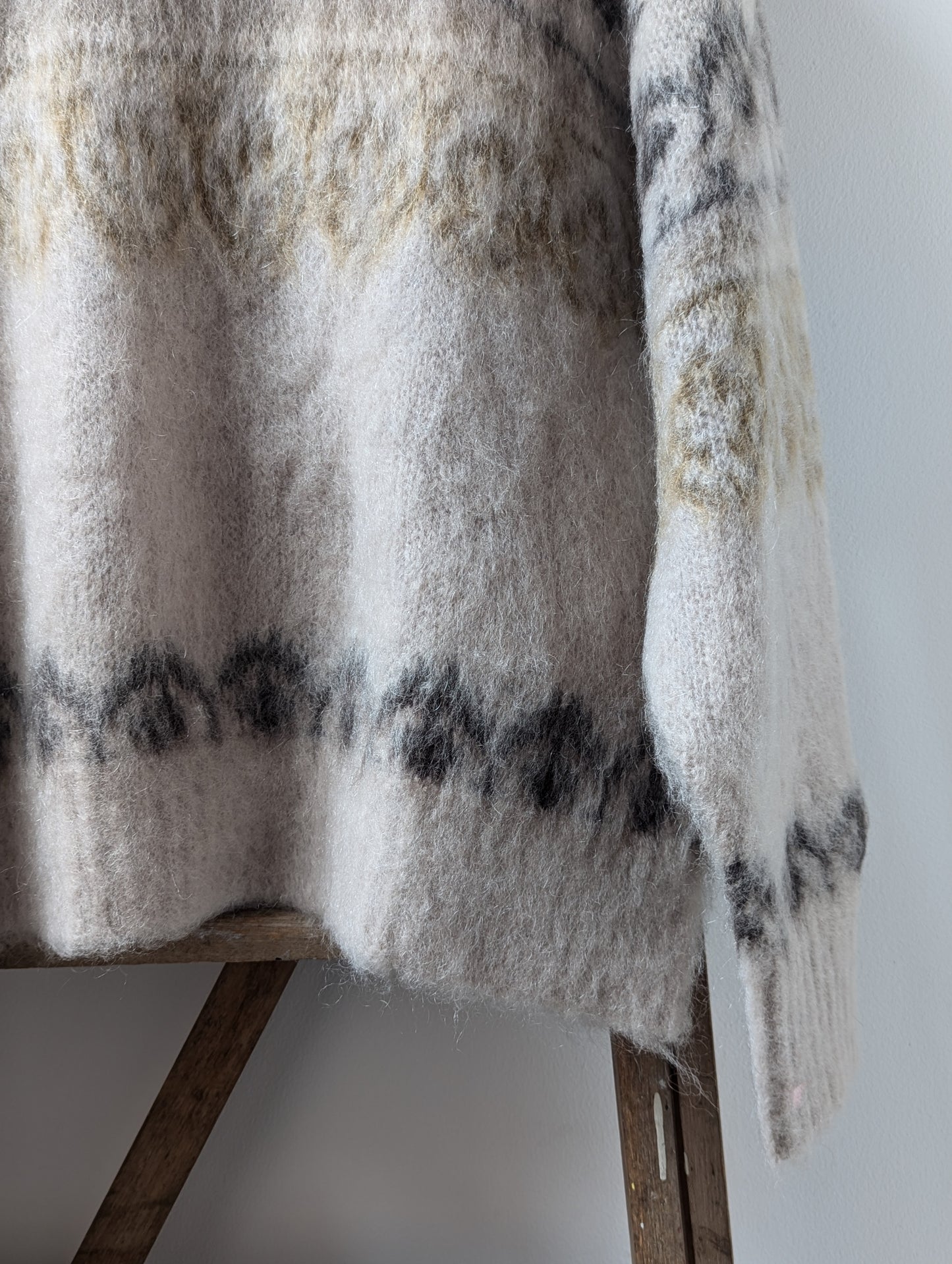 Dully Khaki Wool & Mohair Jumper