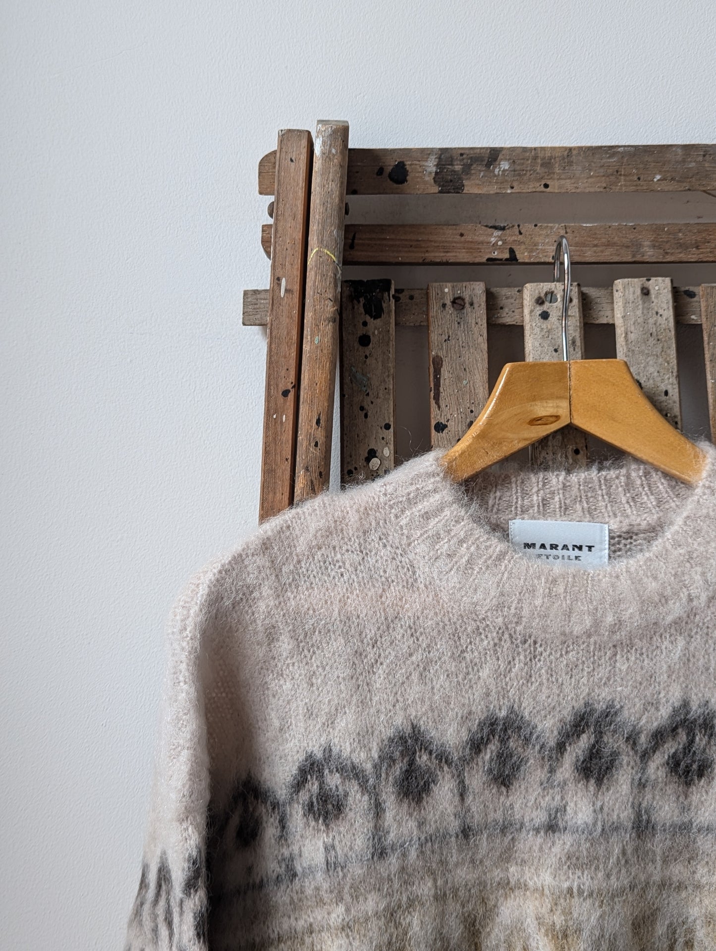 Dully Khaki Wool & Mohair Jumper