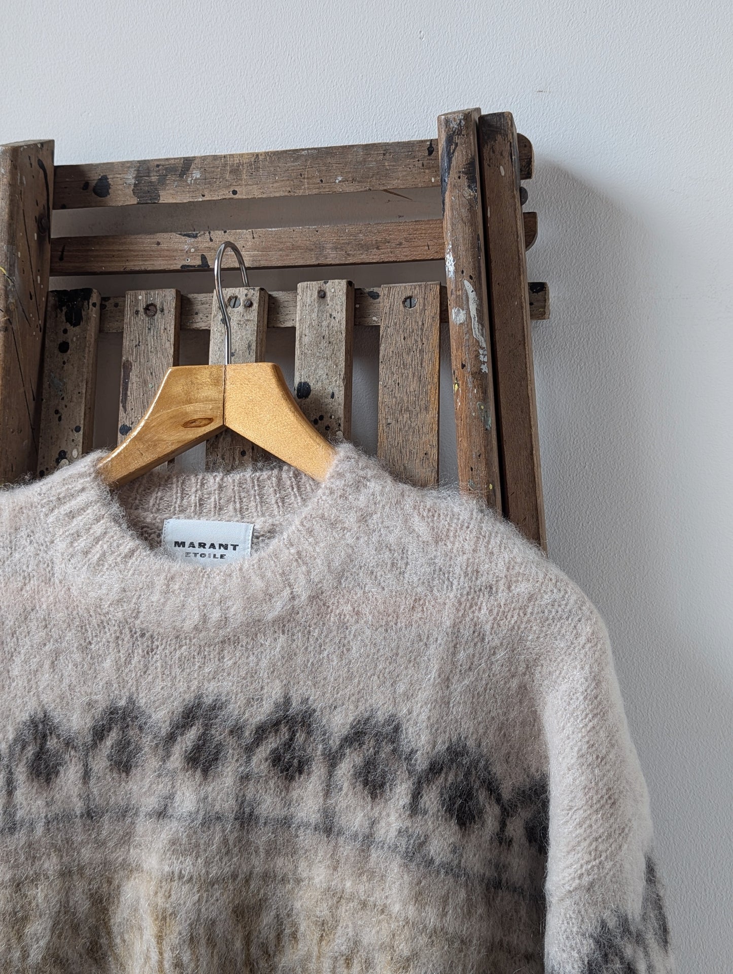 Dully Khaki Wool & Mohair Jumper