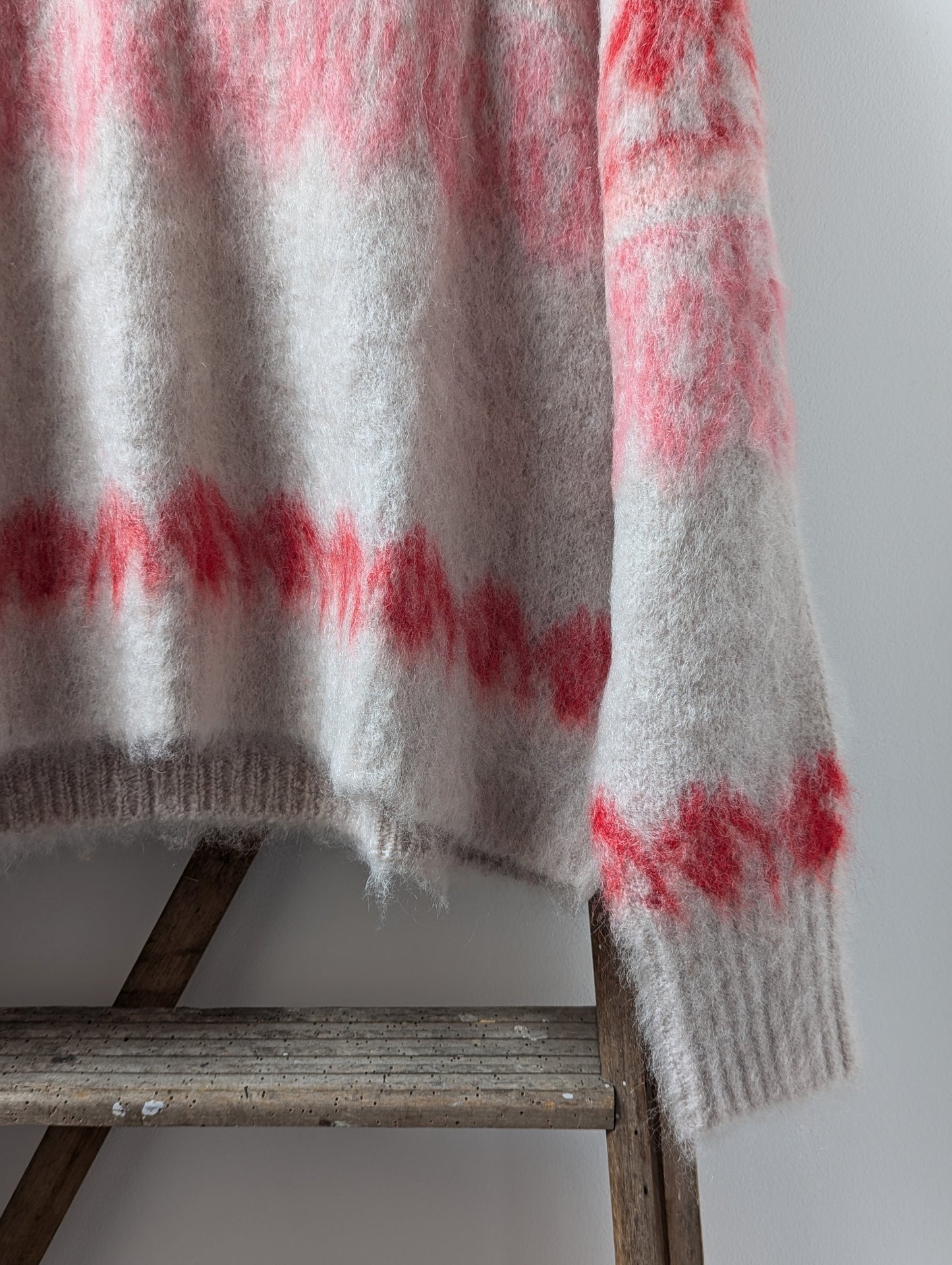 Dully Raspberry Wool & Mohair Blend Jumper