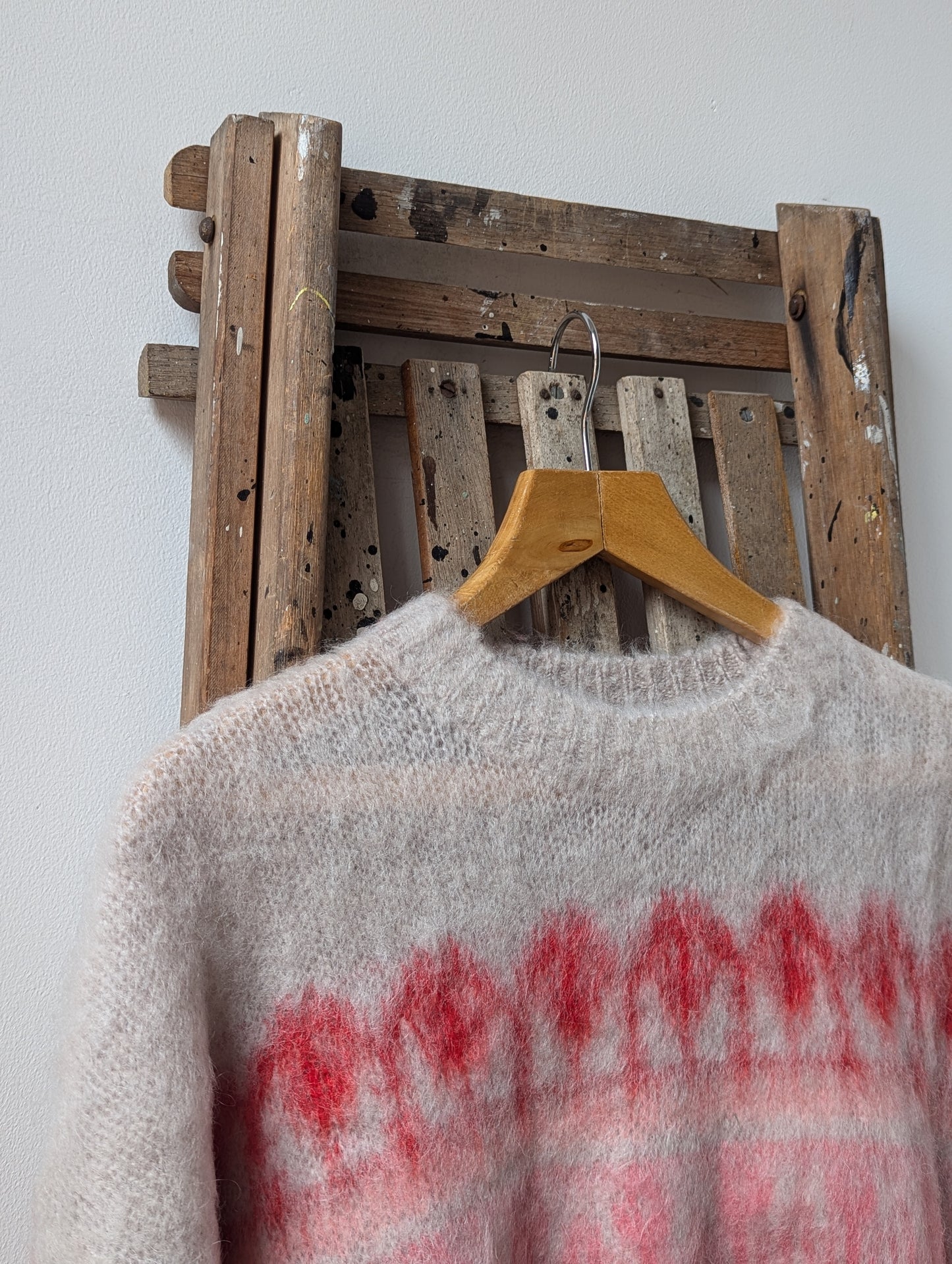 Dully Raspberry Wool & Mohair Blend Jumper