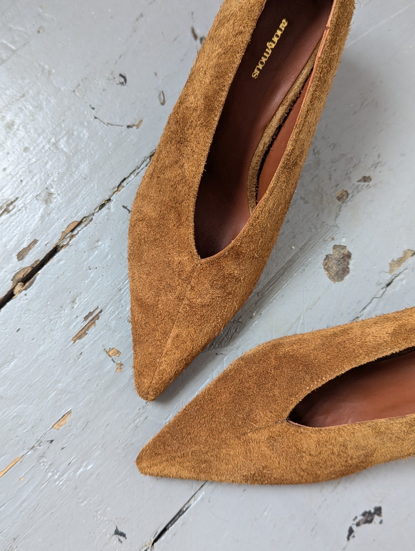 Phia Cinnamon Brushed Suede Shoes