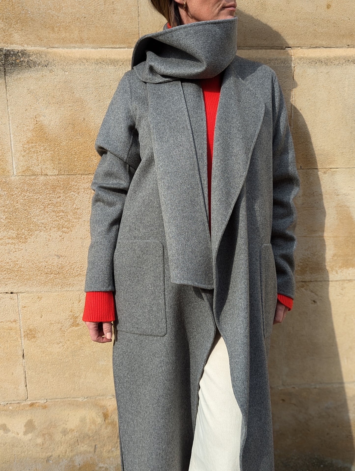 Valeran Grey Wool Coat