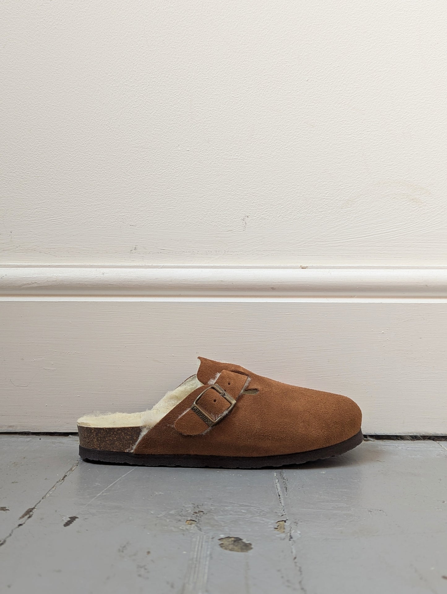 Riva Mandorla Shearling Clogs