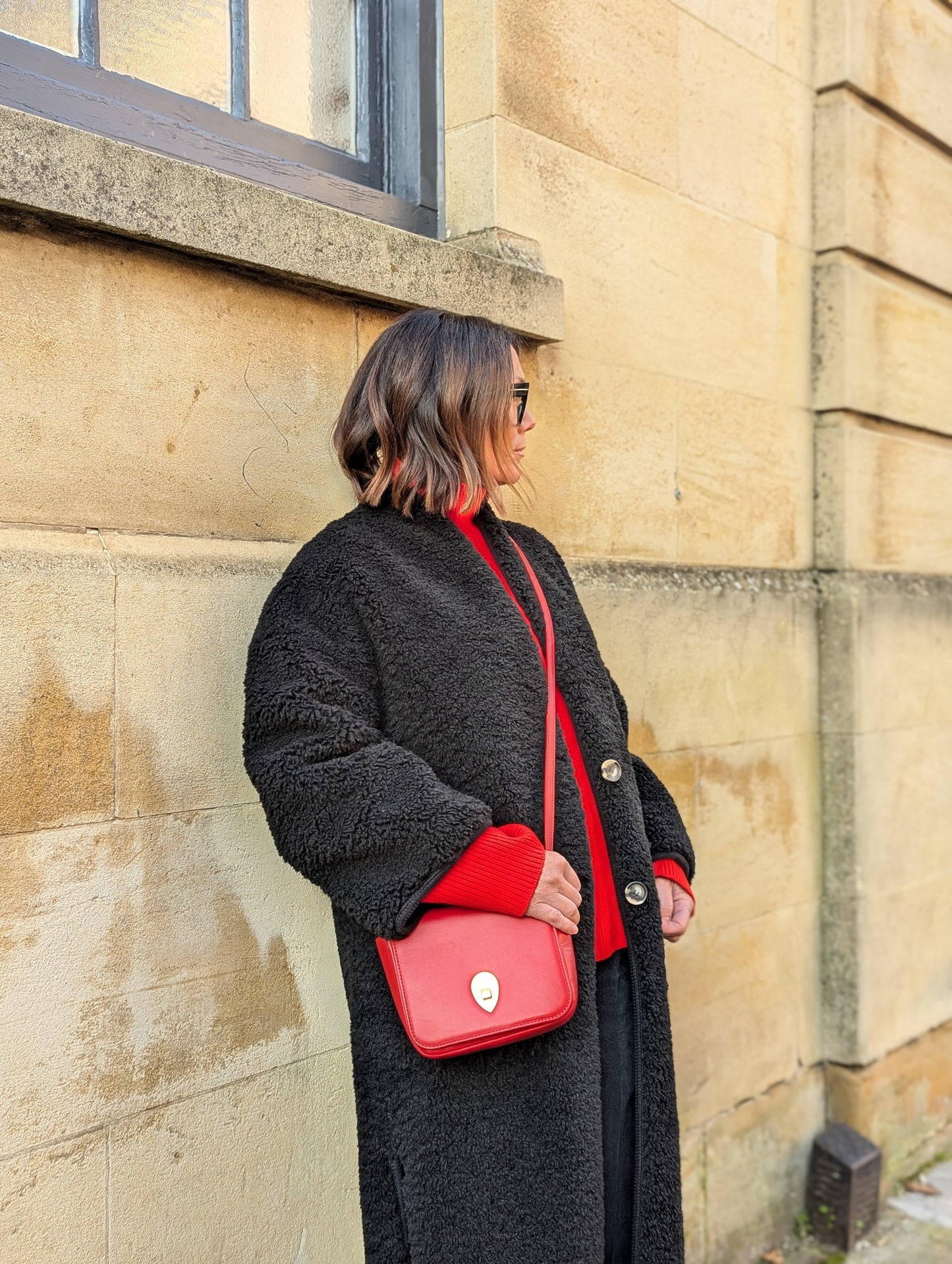 Bachir Boucle Long Black Coat