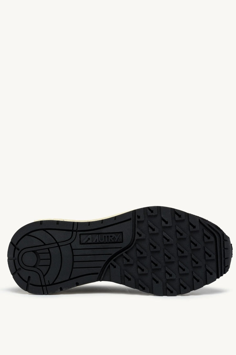 Reelwind Low Black Nylon and Suede Sneakers