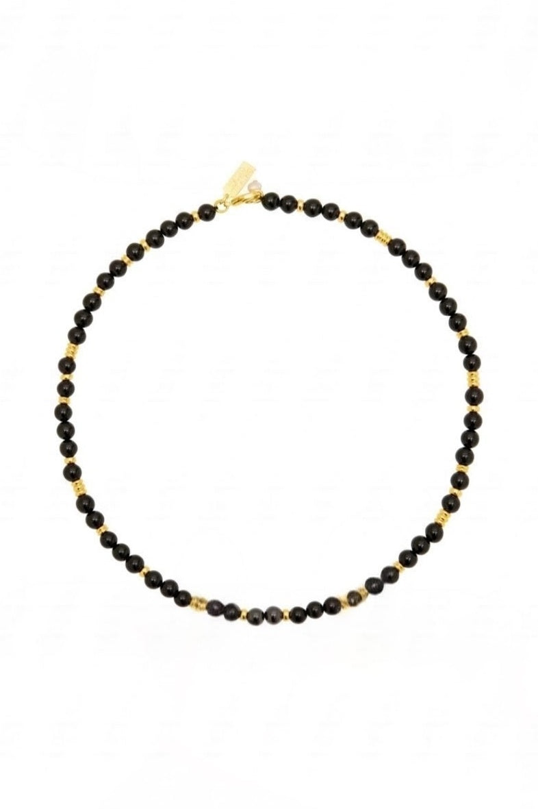 Jaipur Black Agate Necklace