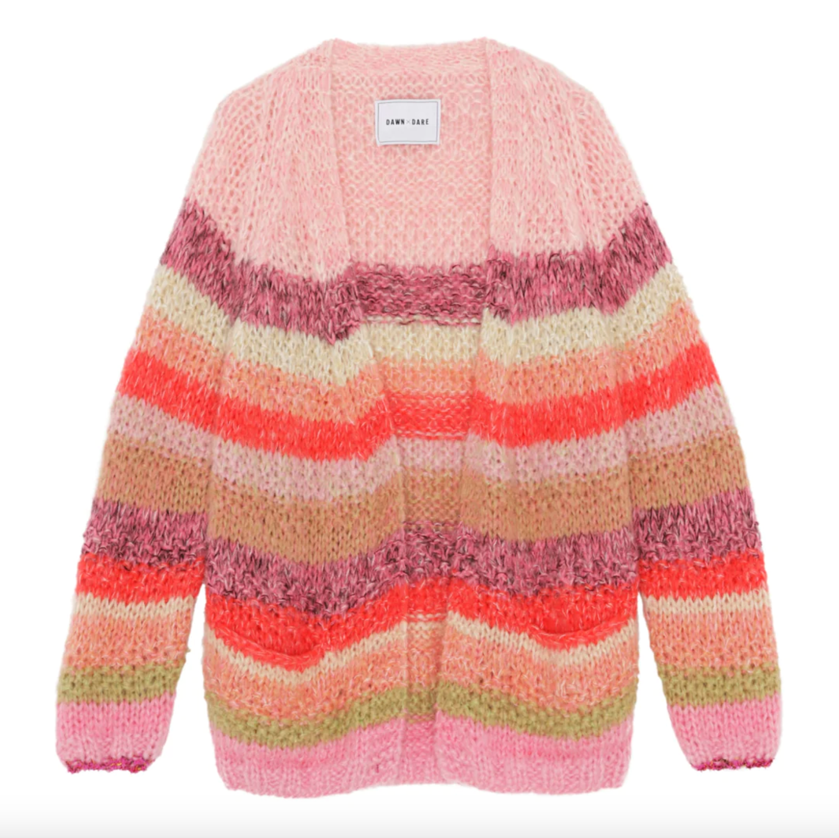 DawnxDare - Mars Pink Sun Knitted Cardigan