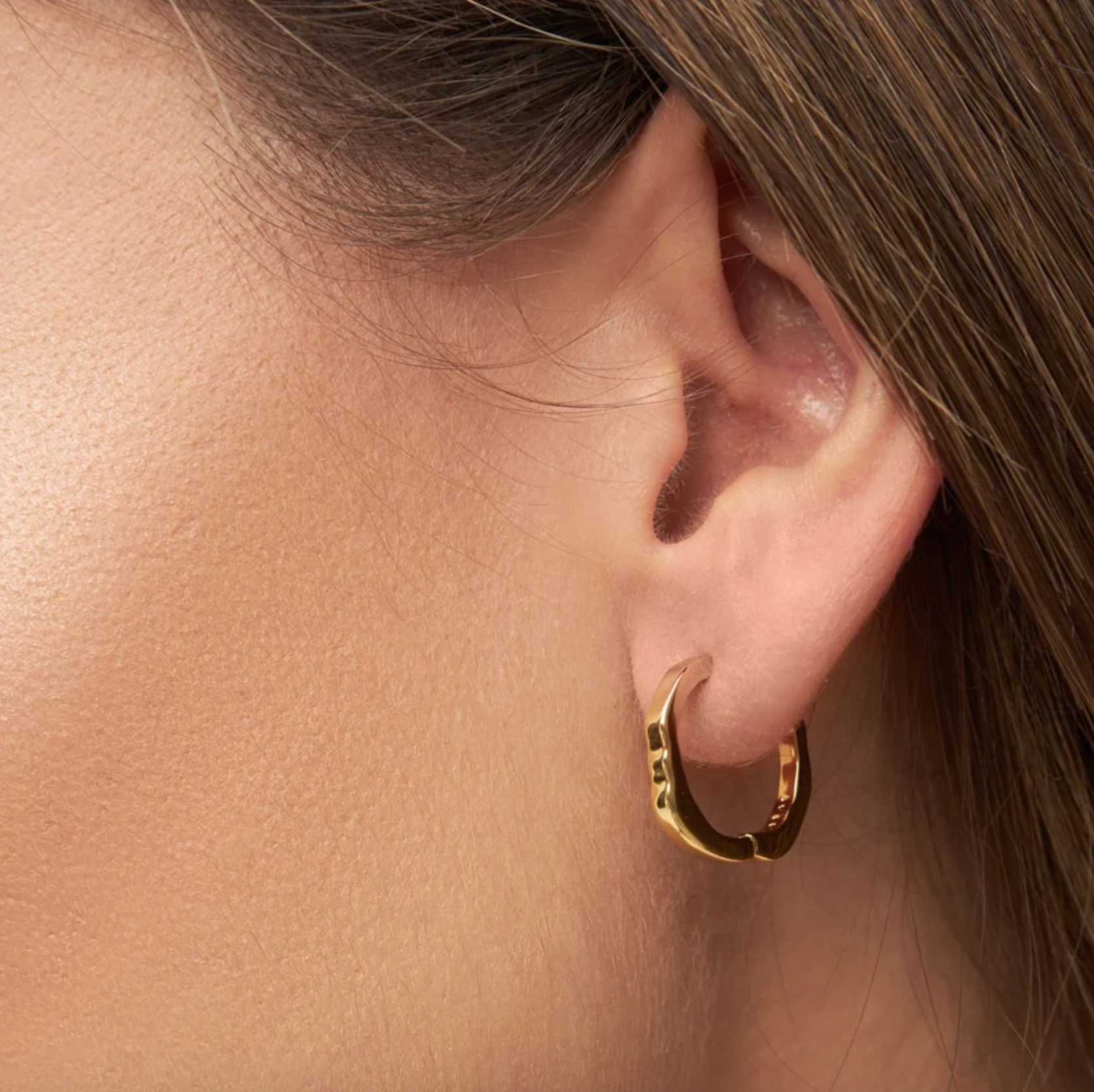 Lulu Copenhagen - Organic Gold Hoop Earrings