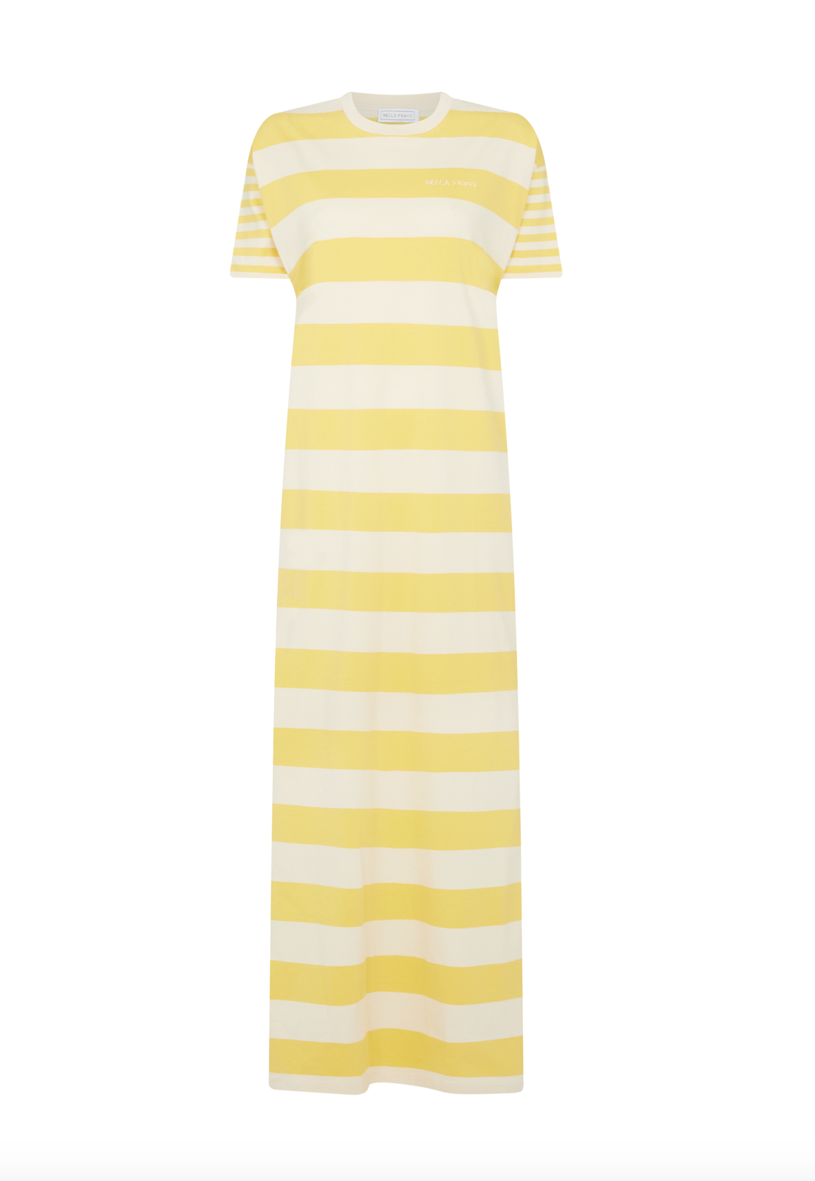 Bella Freud - Yellow Sunshine Striped T-Shirt Dress - Image 2 of 2