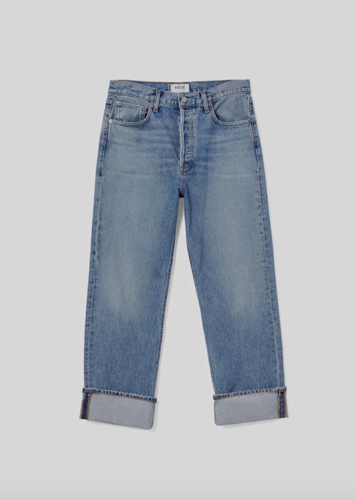 Agolde - Fran Invention Low-Slung Straight Jeans - Image 5 of 6