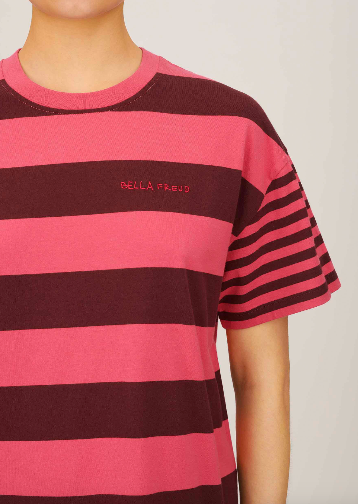Raspberry Striped T-Shirt